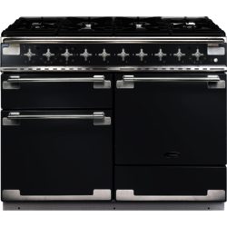 Rangemaster Elise 110cm Dual Fuel 105730 Range Cooker in Slate Grey with 6 Burner FSD Hob